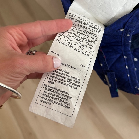 Vintage 1999 Snugli Baby wearable double comfort evenflo nostalgia stars front - Picture 5 of 8